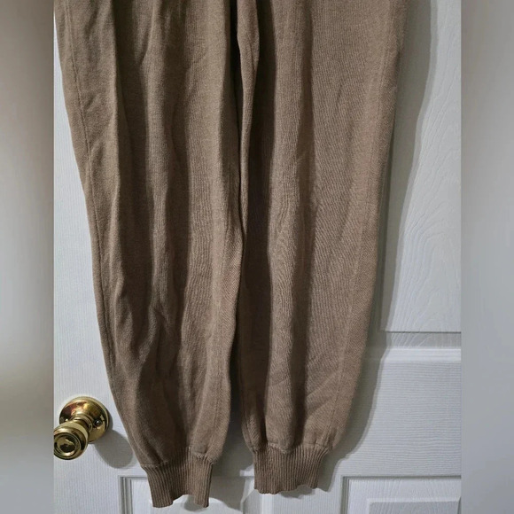 MOD REF The Reni Pants, Tan/Camel Sweater Knit Joggers, Elastic Waist, EUC! - Picture 7 of 11